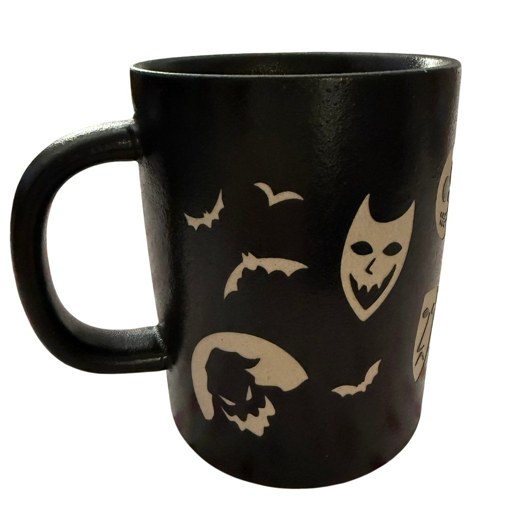 16oz Black Mug Nightmare Before Christmas Jack Skellington Inset Lettering‎ - Picture 8 of 11